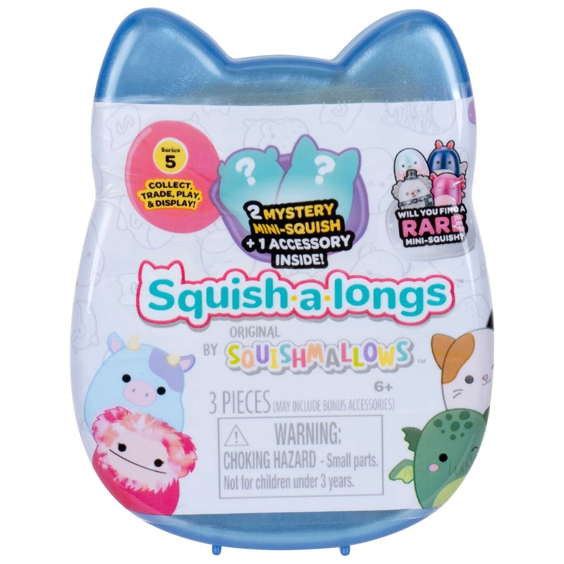 Original Squishmallows Squish-a-Longs Mini-Squish Series 5 2 Pack Blind Box Assortment