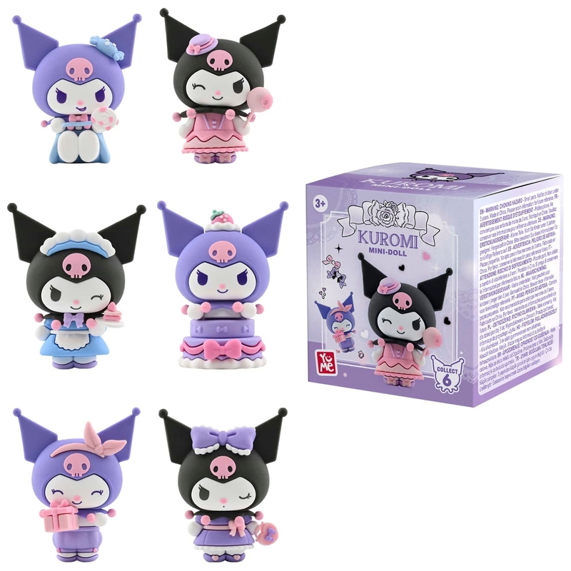 YuMe Hello Kitty Figuur Verjaardags-Kuromi 5 cm assorti