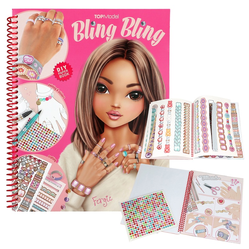 TOPModel Create your Bling Bling Malbuch, Schmuck