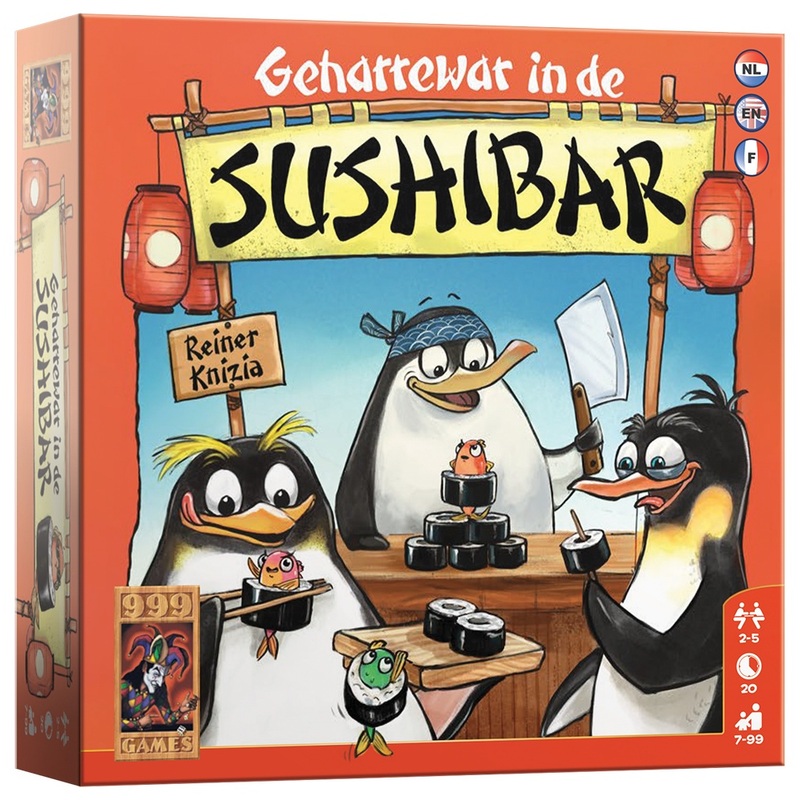 Geharrewar in de Sushibar Spel Pinguïns