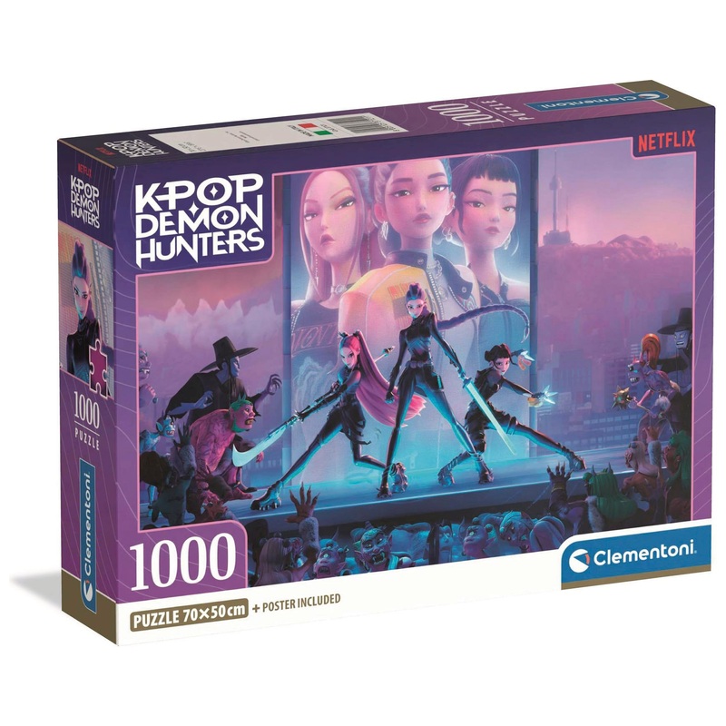 Clementoni Netflix K-Pop Demon Hunters Jigsaw Puzzle 1000 Pieces