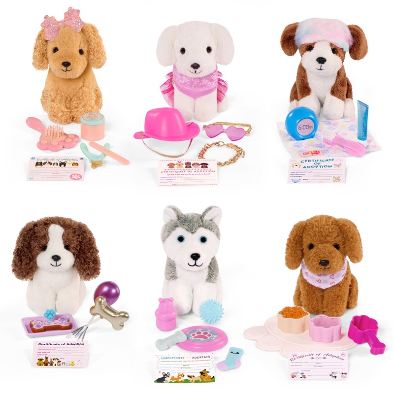 Our Generation Knuffel Puppy met Accessoires 10 cm assorti