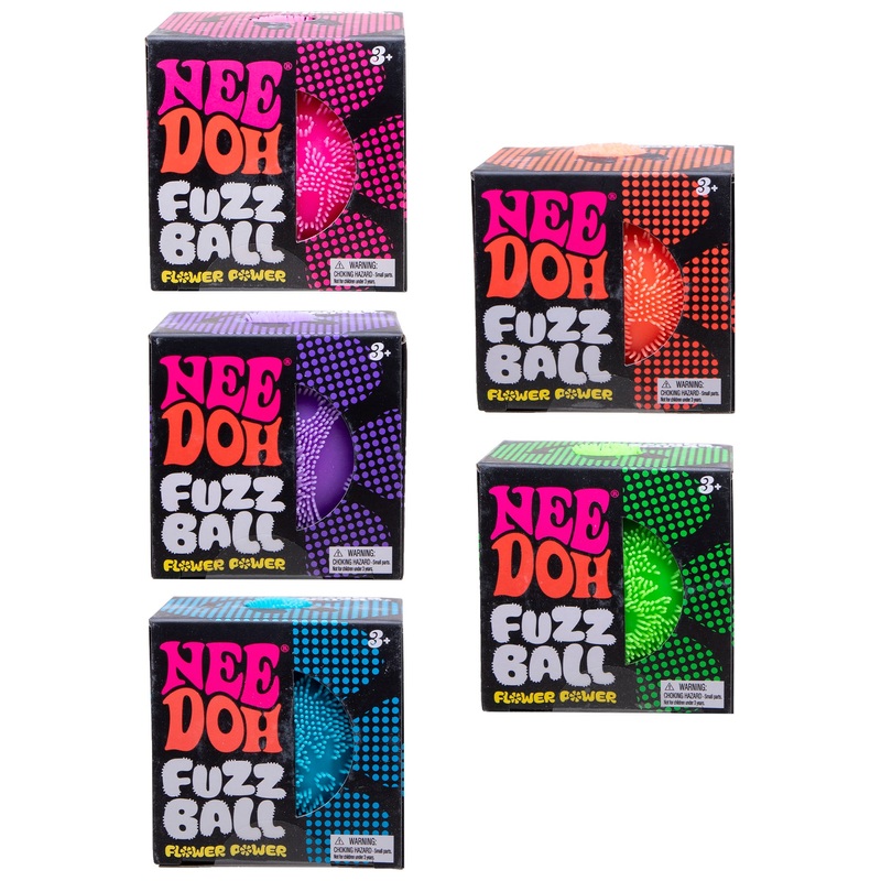 NeeDoh Fuzz Ball Flower Power Fidget Toy Assortment