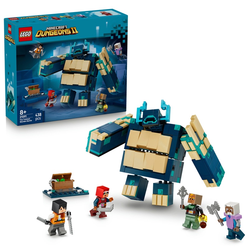 LEGO Minecraft 21591 The Twisted Warden Battle Set