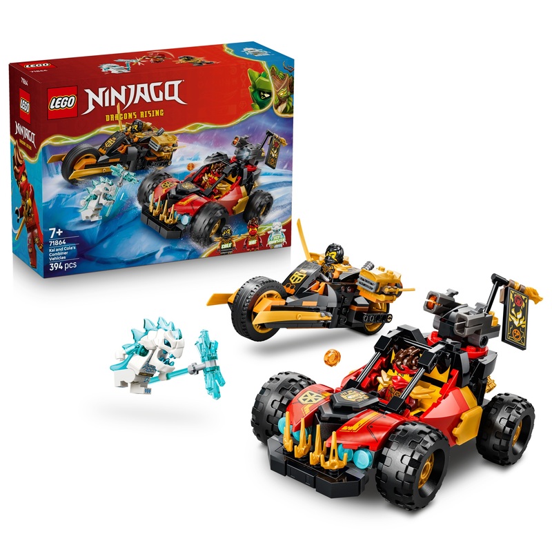 LEGO NINJAGO 71864 Kai en Cole's Combivoertuigen Set | Smyths Toys