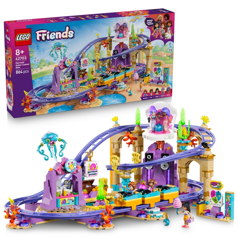 LEGO Friends 42703 Mermaid Roller Coaster Ride Set