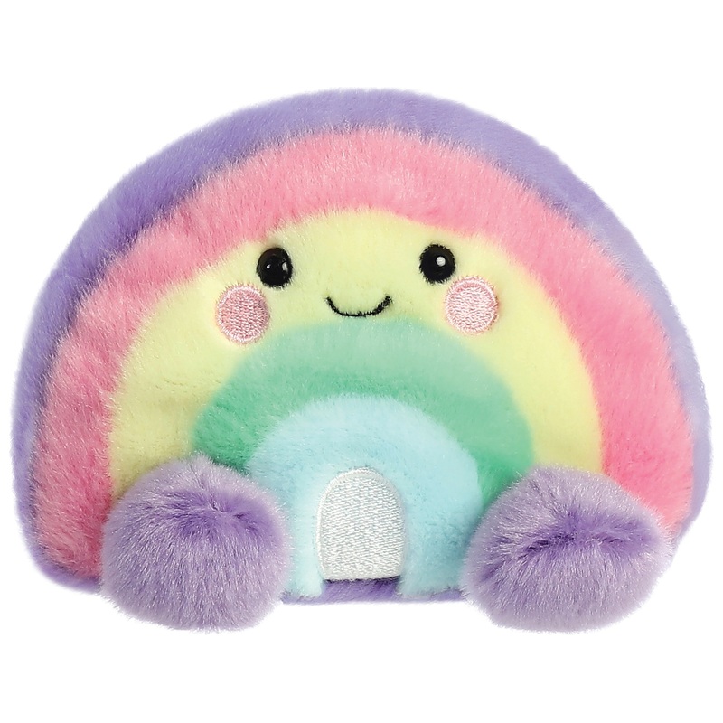 Palm Pals Plush Vivi Rainbow 13cm | Smyths Toys UK