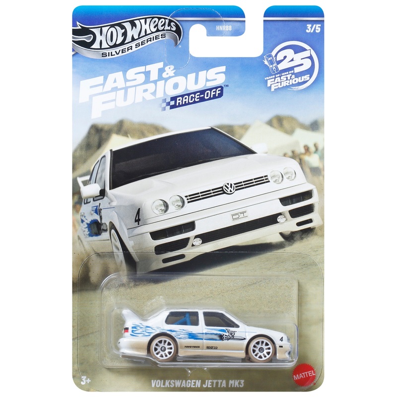 Hot Wheels Silver Series Diecast Cars Fast & Furious Race-Off 1:64 Scale Assortment