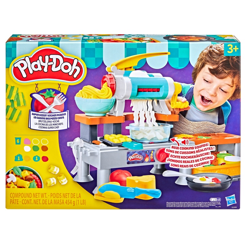 Play-Doh Playset Super Sizzlin' Kitchen with 8 Play-Doh Tubs