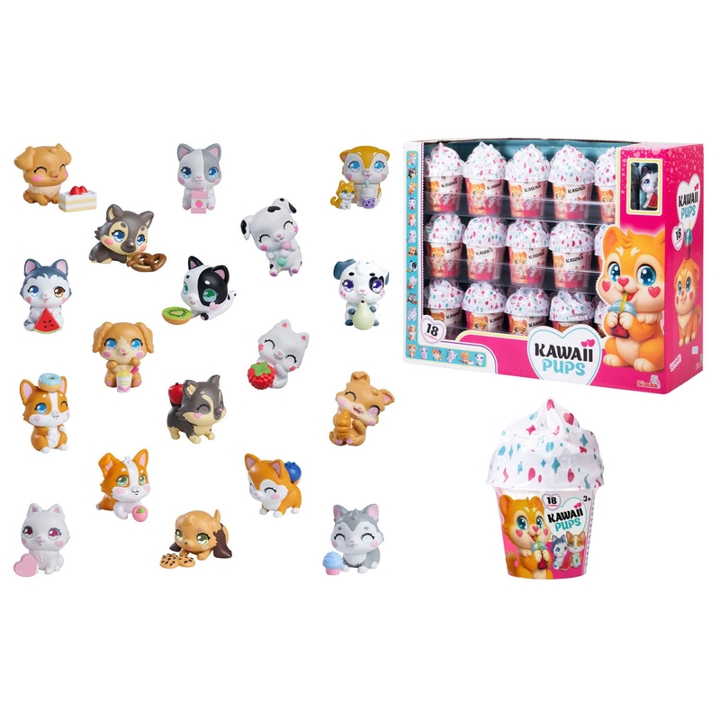 Kawaii Pups Puppy Figuur 4,5 cm assorti