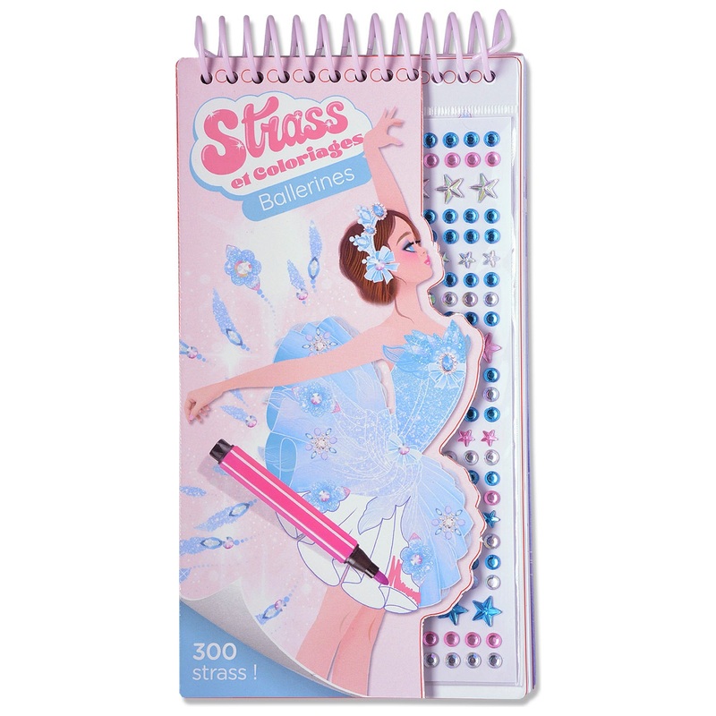 Carnet de Coloriage avec Strass Ballerines