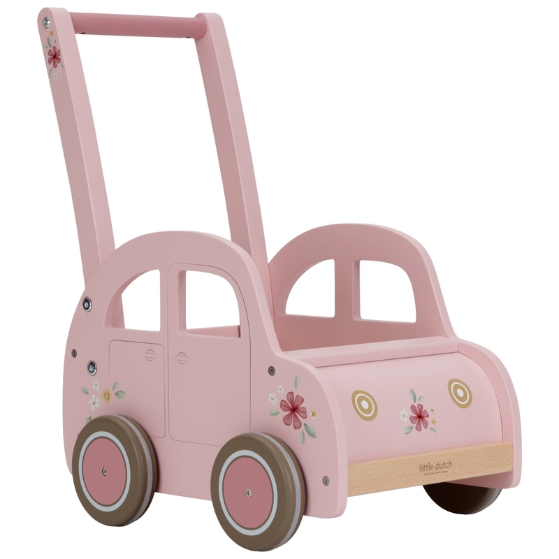 Little Dutch Houten Loopwagen Roze