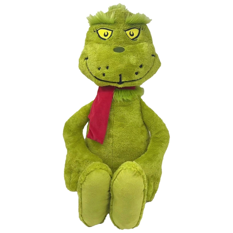 Der Grinch mit rotem Schal Kuscheltier 90 cm