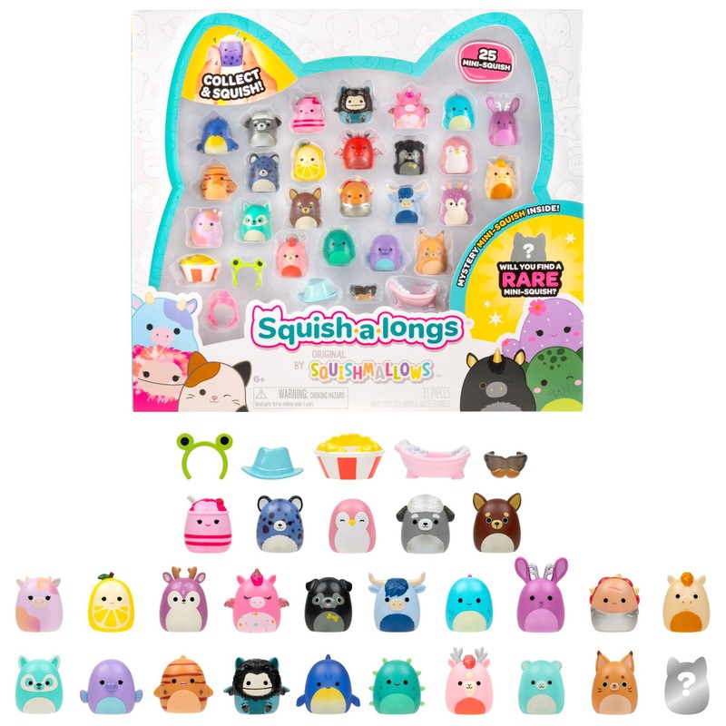 Original Squishmallows Squish-a-longs Mini-Squish 25 Pack (Wave 5)