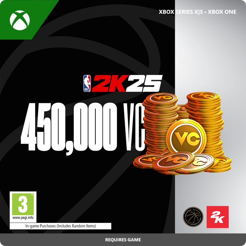 NBA 2K25: 450,000 Virtual Currency Pack Xbox One & Xbox Series X|S (Digital Download)