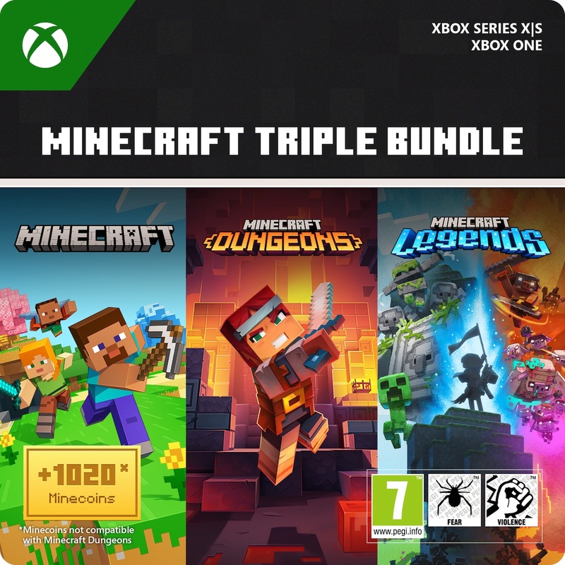 Minecraft Triple Bundle Xbox One & Xbox Series X|S (Digital Download)