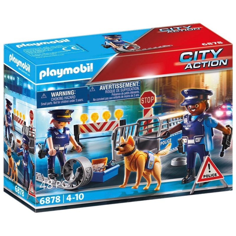 PLAYMOBIL City Action Politie 6878 Wegversperring