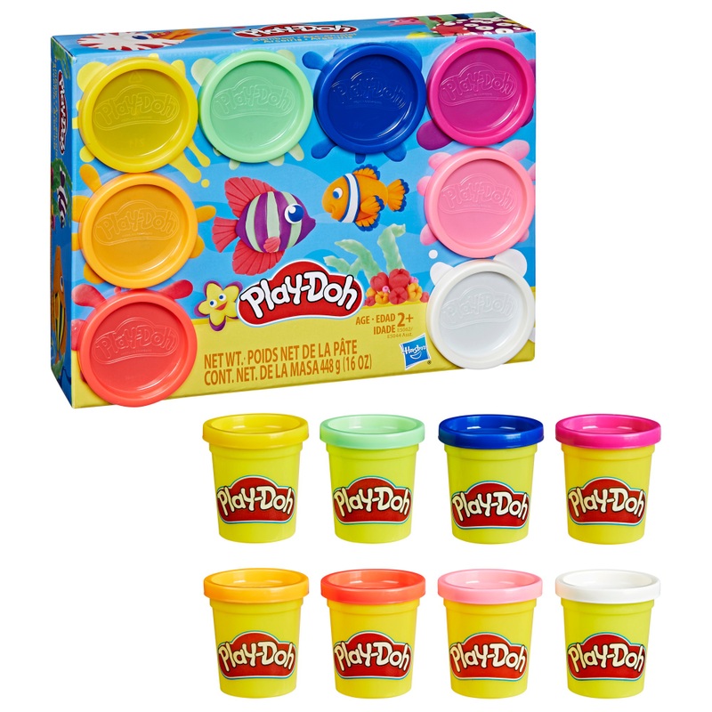 Play-Doh Kleiset Regenboog 8-delig assorti