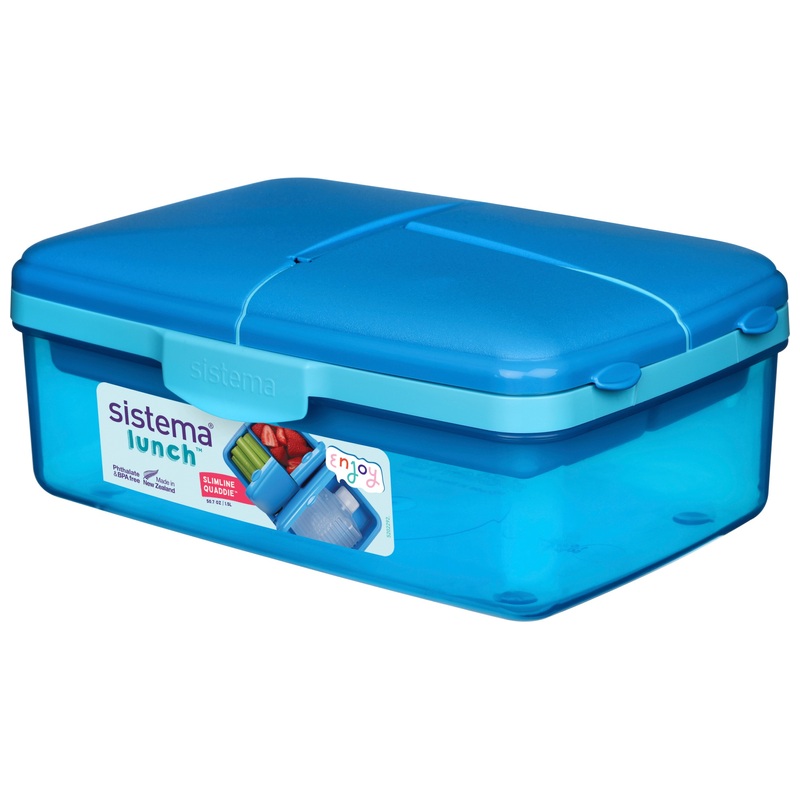 Sistema Lunchbox Quaddie 1,5l und Trinkflasche sortiert