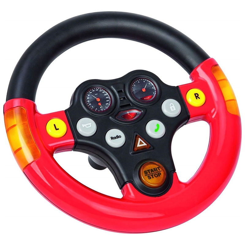 BIG Bobby Car Stuur voor Loopauto Multi Sound zwart/rood