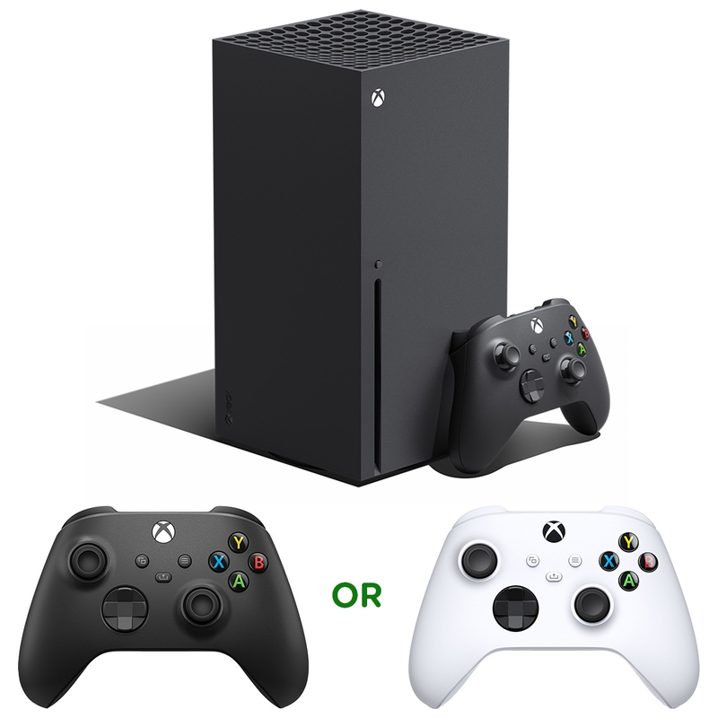 Xbox Series X Console (with Black Controller) Extra Wireless Controller  Bundle