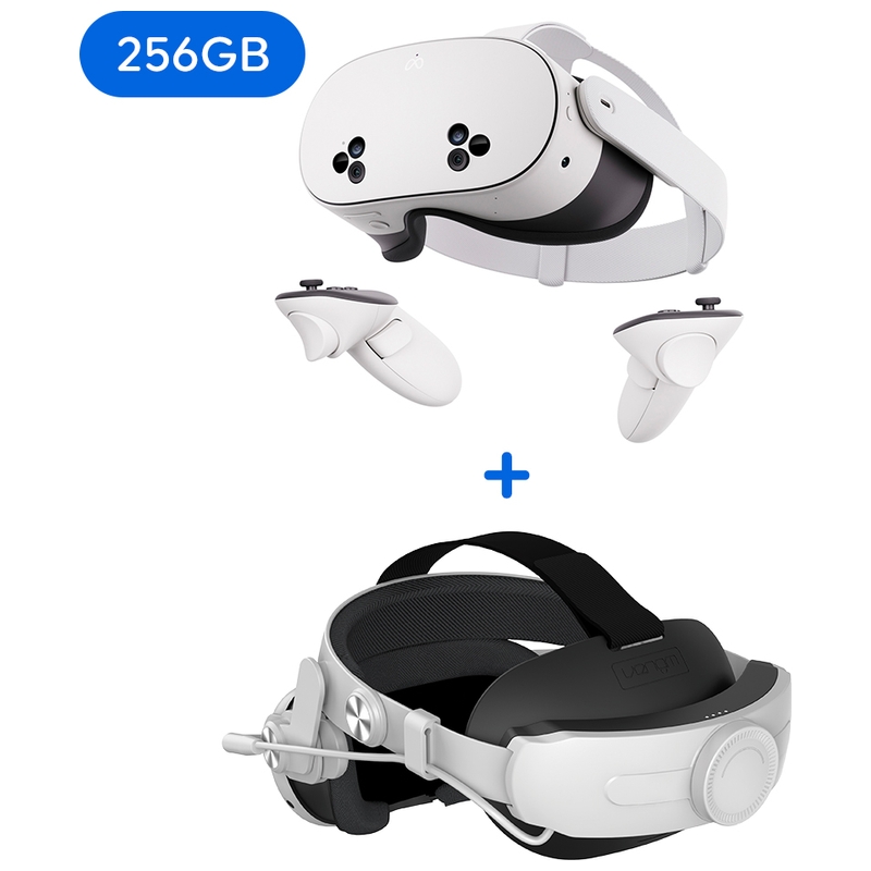 Meta Quest 3S 256GB & Venom Meta Quest Head Strap with Power Bank