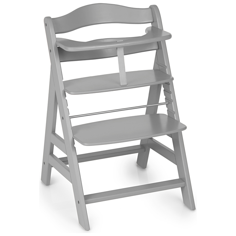 Hauck Houten Kinderstoel Alpha Plus B Grey grijs