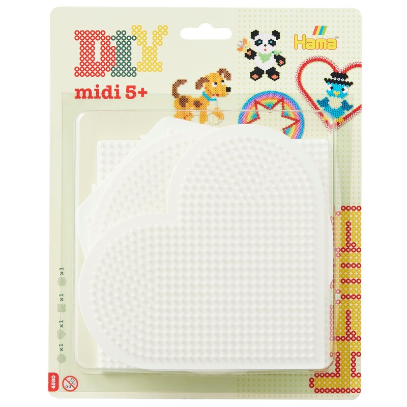 Hama Strijkkralen Grondplaat 4 Stuks