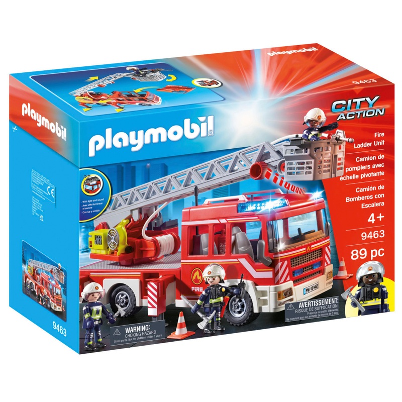PLAYMOBIL City Action 9463 Brandweer Ladderwagen met Licht en Geluid