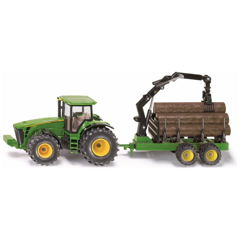 SIKU Farmer 1954 trekker met bosbouwaanhanger,