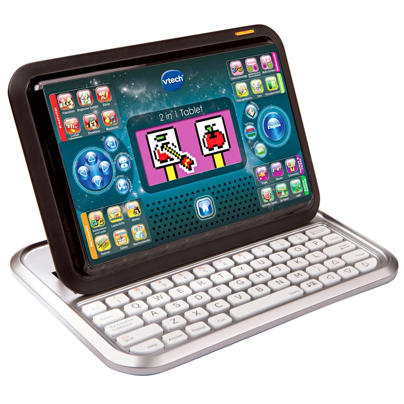 VTech Lerncomputer 2-in-1 Tablet und Laptop für Kinder schwarz