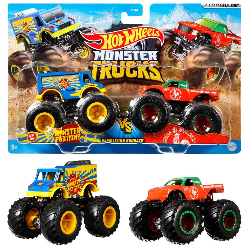 Hot Wheels Monster Trucks 1:64 2-Pack assorti | Smyths Toys Nederland