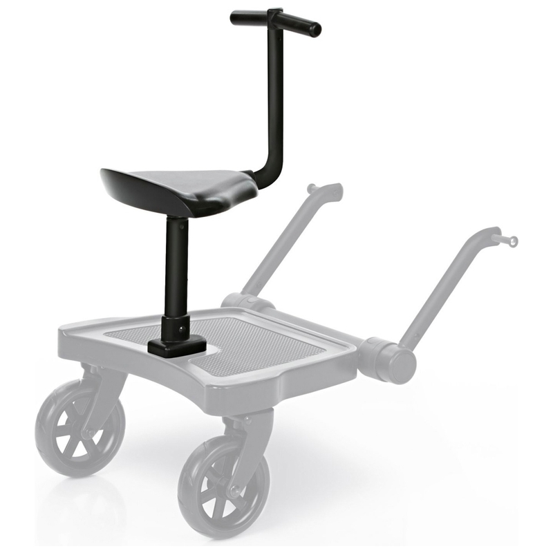 ABC Design Zitje voor Kiddie Ride On 2 Meerijdplankje voor Kinderwagens zwart