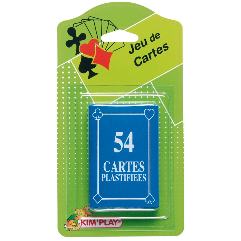 Kim'Play - Jeu De 54 Cartes Plastifiées