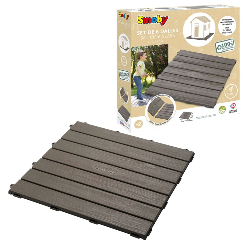 Smoby vloerpanelen voor speelhuisjes set van 6