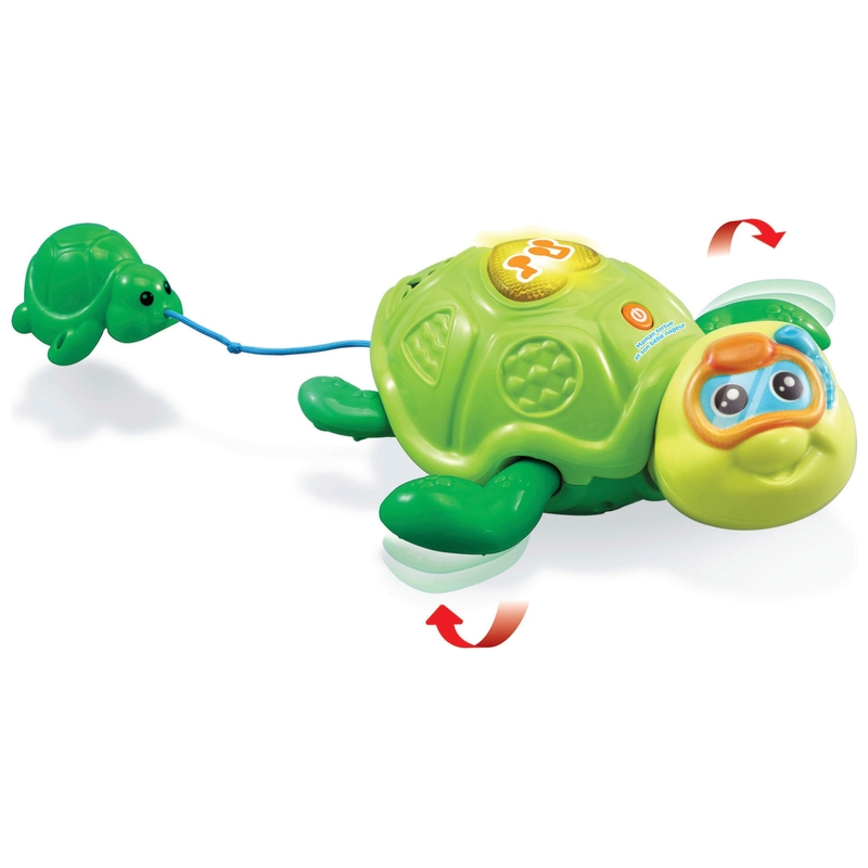 VTech - Jouet de Bain Maman Tortue et son Bébé Nageur