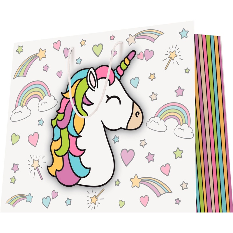 Sac cadeau XXL Licorne