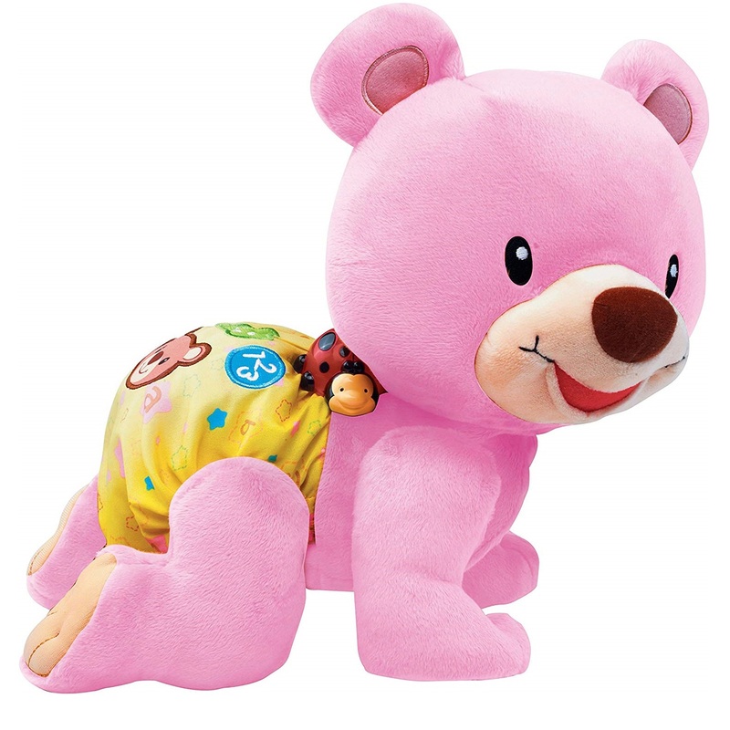 VTech - Ourson Interactif 1, 2, 3 Suis-Moi - Rose