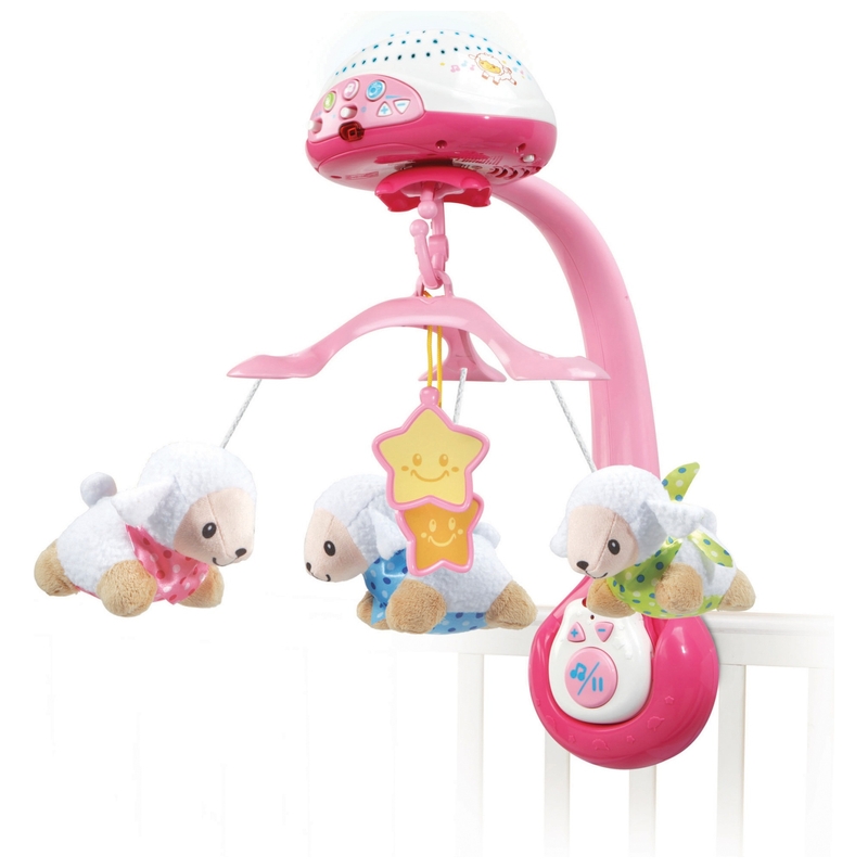 VTech - Baby Lumi Mobile Compte-Moutons - Rose
