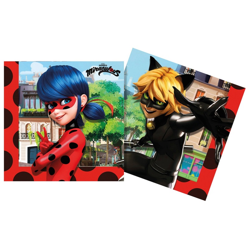 Miraculous - 20 Serviettes En Papier