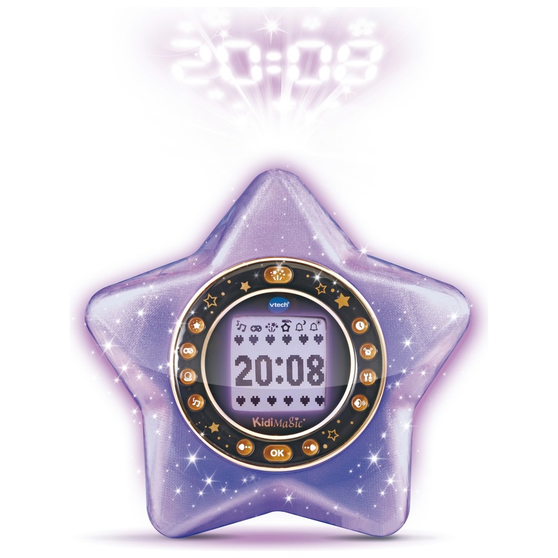 VTech - KidiMagic Radio Réveil StarLight - Violet