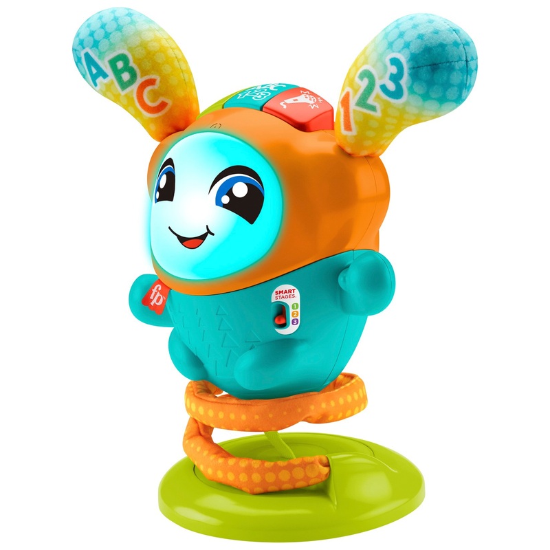 Fisher-Price - DJ Le Robot Danseur À Rebond - Bleu