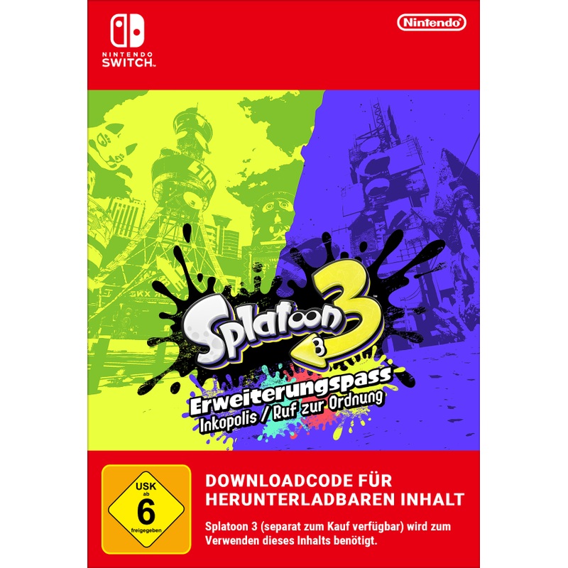 Nintendo Switch Splatoon 3 Erweiterungspass Download Code