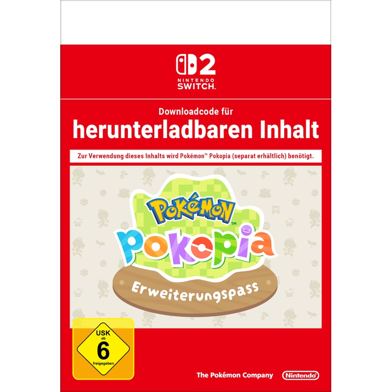 Nintendo Switch 2 Pokémon Pokopia Erweiterungspass Download Code