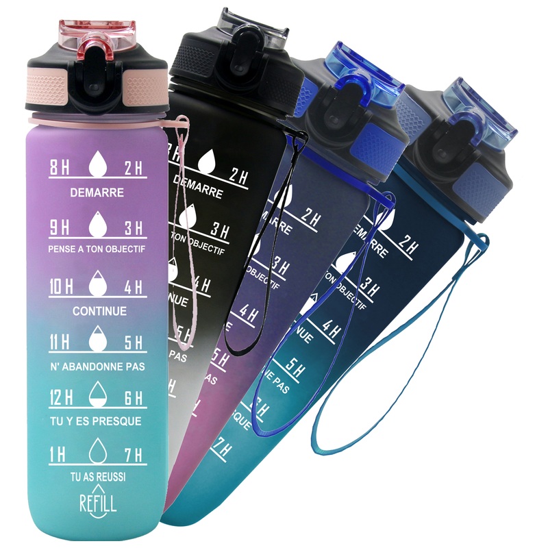 Gourde de Sport Graduée 1 l - Modèle Aléatoire