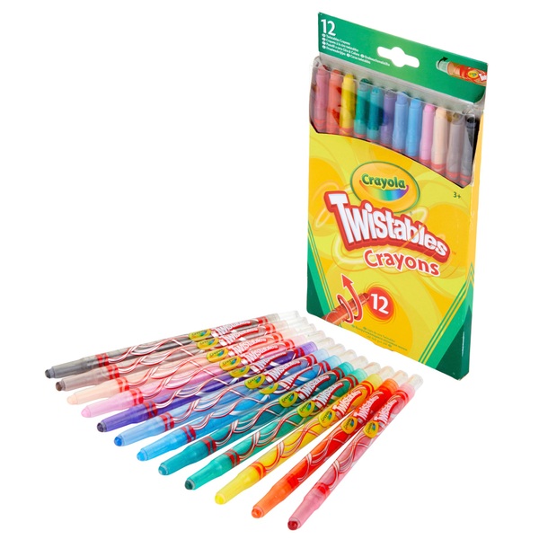 Crayola 12 Pack Crayola Twistable Multi-coloured Crayons UK 