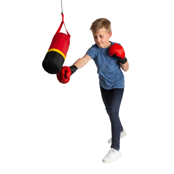 Hanging Punching Bag with Boxing Gloves Smyths Toys UK