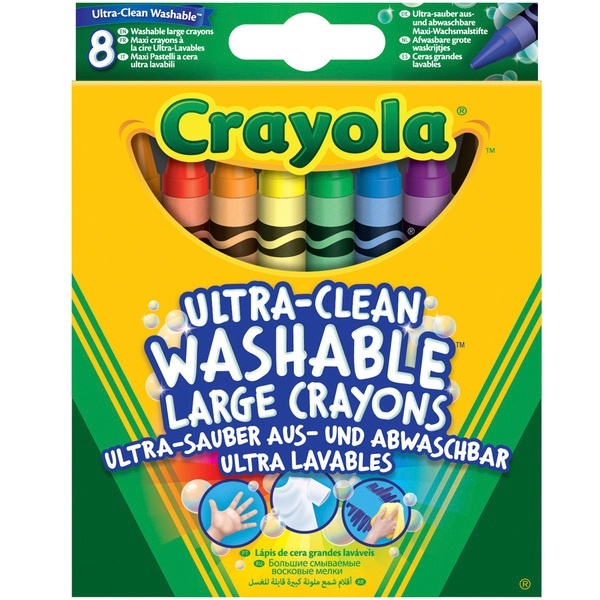 Crayola 8 Big Washable Crayons Crayola UK