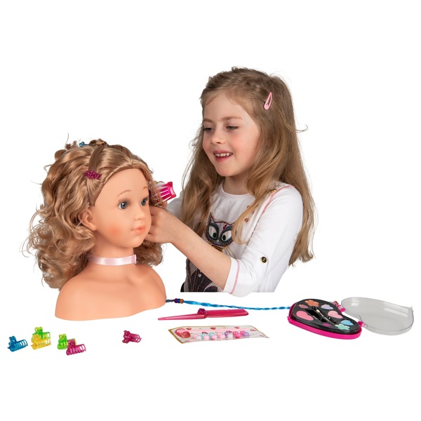 "Princess Coralie" Makeup and Styling Head Dolls UK