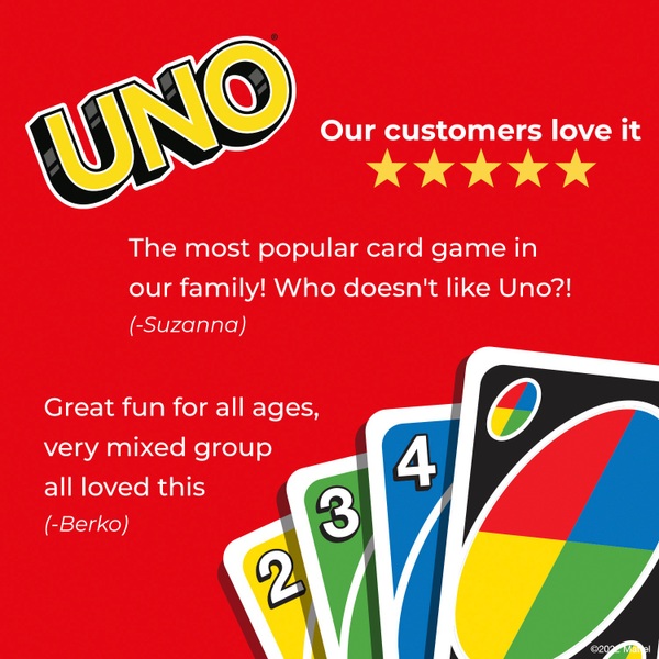 UNO Ryan's World Card Game for Kids with Colorful Images from